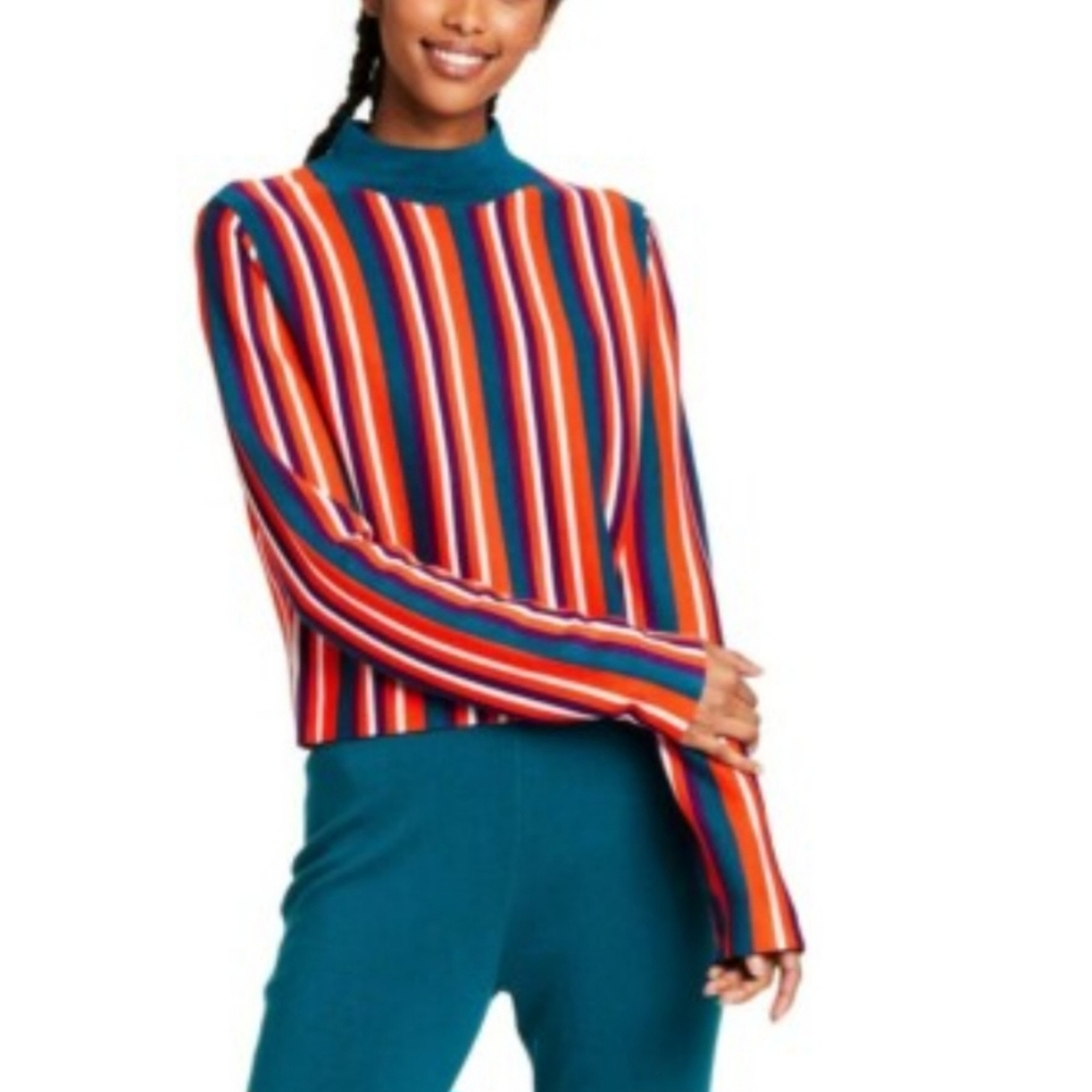 Victor Glemaud For Target, Striped Long Sleeve Top